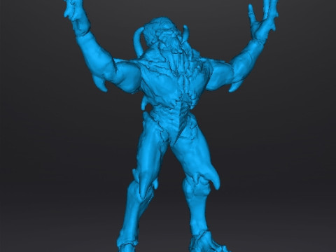 ARCHVILE DEMON MINIATURE MODEL FIGURE FOR FANTASY OR SCIFI GAMES RPG DND Modelo de impresión 3D