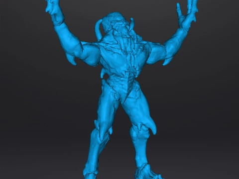 ARCHVILE DEMON MINIATURE MODEL FIGURE FOR FANTASY OR SCIFI GAMES RPG DND 3D Print Model