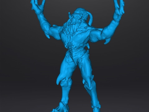 ARCHVILE DEMON MINIATURE MODEL FIGURE FOR FANTASY OR SCIFI GAMES RPG DND Modelo de impresión 3D