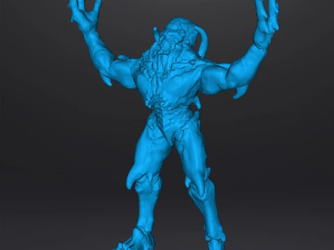 ARCHVILE DEMON MINIATURE MODEL FIGURE FOR FANTASY OR SCIFI GAMES RPG DND 3D Print Model