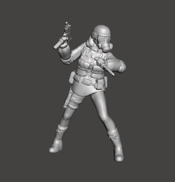 RE LADY HUNK MINIATURE MODEL FOR HORROR OR SCIFI GAMES RPG DND 3D 打印模型 .c4d .max .obj .3ds .fbx .stl .blend 