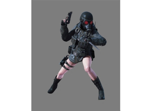RE LADY HUNK MINIATURE MODEL FOR HORROR OR SCIFI GAMES RPG DND 3D 打印模型