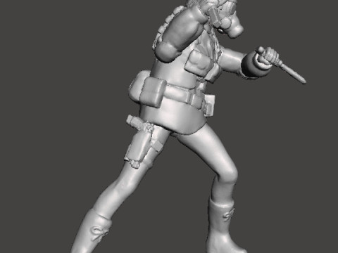 RE LADY HUNK MINIATURE MODEL FOR HORROR OR SCIFI GAMES RPG DND 3D 打印模型