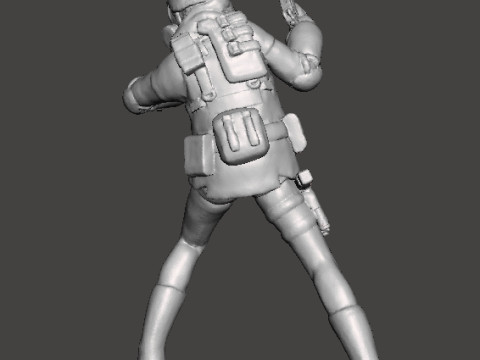 RE LADY HUNK MINIATURE MODEL FOR HORROR OR SCIFI GAMES RPG DND 3D 打印模型