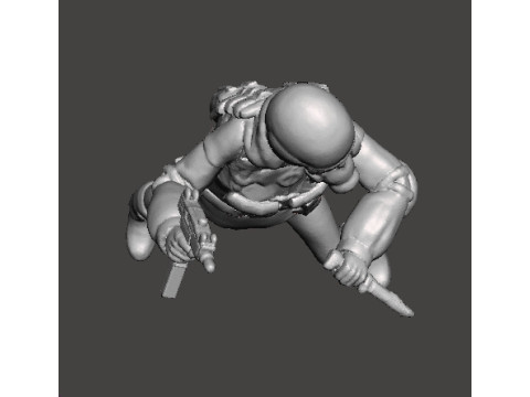 RE LADY HUNK MINIATURE MODEL FOR HORROR OR SCIFI GAMES RPG DND 3D 打印模型