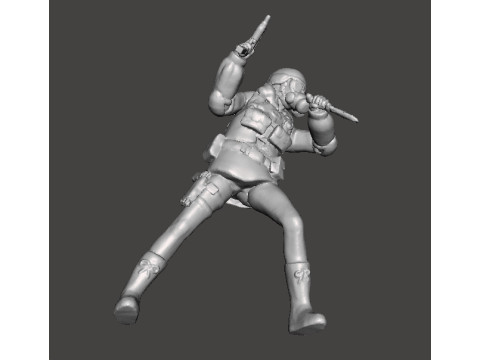 RE LADY HUNK MINIATURE MODEL FOR HORROR OR SCIFI GAMES RPG DND 3D 打印模型