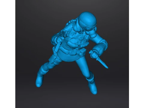 हॉरर या स्किफ़ी गेम्स आरपीजी डीएनडी के लिए आरई लेडी हंक मिनिएचर मॉडल 3D प्रिंट मॉडल
