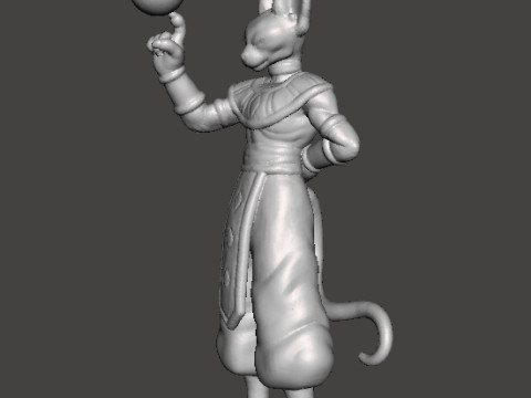 DB BEERUS GOD OF DESTRUCTION MINIATURE MODEL FOR FANTASY GAMES RPG DND Model Cetak 3D