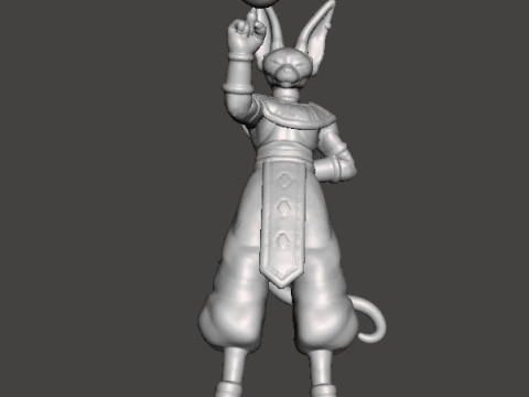 DB BEERUS GOD OF DESTRUCTION MINIATURE MODEL FOR FANTASY GAMES RPG DND Model Cetak 3D