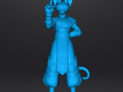 DB BEERUS GOD OF DESTRUCTION MINIATURE MODEL FOR FANTASY GAMES RPG DND Model Cetak 3D