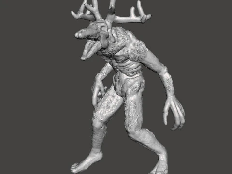 MODELO EN MINIATURA WENDIGO SHAPESHIFTER PARA JUEGOS DE TERROR O FANTAS&Iacute;A RPG DND Modelo de impresión 3D