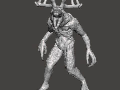 WENDIGO SHAPESHIFTER MINIATURE MODEL FOR HORROR OR FANTASY GAMES RPG DND 3D Print Model