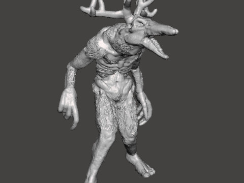 WENDIGO SHAPESHIFTER MINIATURE MODEL FOR HORROR OR FANTASY GAMES RPG DND 3D Print Model