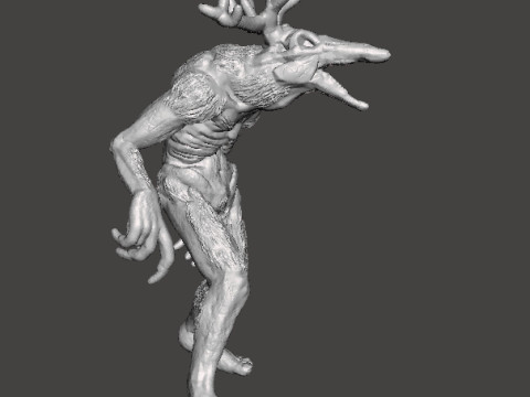 WENDIGO SHAPESHIFTER MINIATURE MODEL FOR HORROR OR FANTASY GAMES RPG DND 3D Print Model