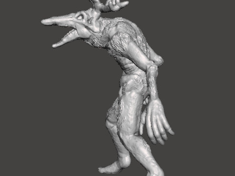 WENDIGO SHAPESHIFTER MINIATURE MODEL FOR HORROR OR FANTASY GAMES RPG DND 3D Print Model