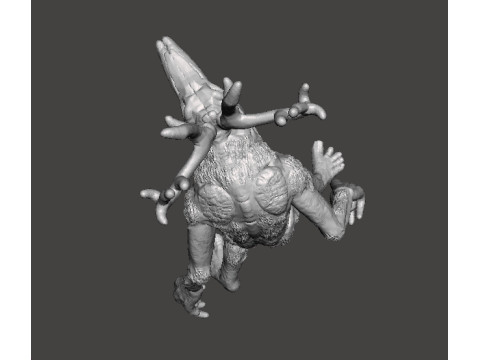 WENDIGO SHAPESHIFTER MINIATURE MODEL FOR HORROR OR FANTASY GAMES RPG DND 3D Print Model