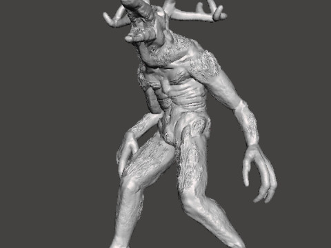 WENDIGO SHAPESHIFTER MINIATURE MODEL FOR HORROR OR FANTASY GAMES RPG DND 3D Print Model