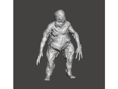 RE7 FAT MOLDED MONSTER MINIATURE MODEL FOR HORROR OR FANTASY GAMES RPG DND 3Dプリントモデル