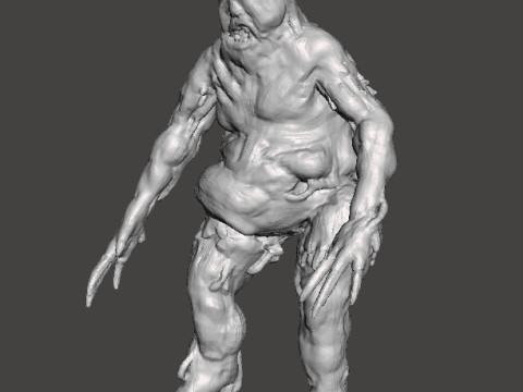 RE7 FAT MOLDED MONSTER MINIATURE MODEL FOR HORROR OR FANTASY GAMES RPG DND 3Dプリントモデル