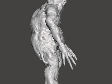 RE7 FAT MOLDED MONSTER MINIATURE MODEL FOR HORROR OR FANTASY GAMES RPG DND 3Dプリントモデル