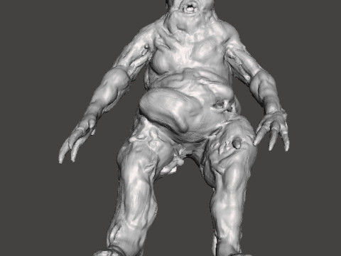 RE7 FAT MOLDED MONSTER MINIATURE MODEL FOR HORROR OR FANTASY GAMES RPG DND 3Dプリントモデル