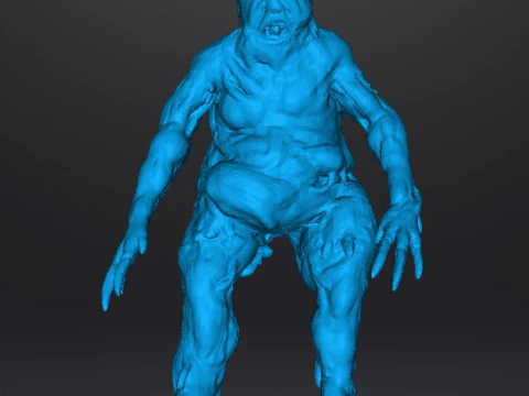 RE7 FAT MOLDED MONSTER MINIATURE MODEL FOR HORROR OR FANTASY GAMES RPG DND 3D Print Model