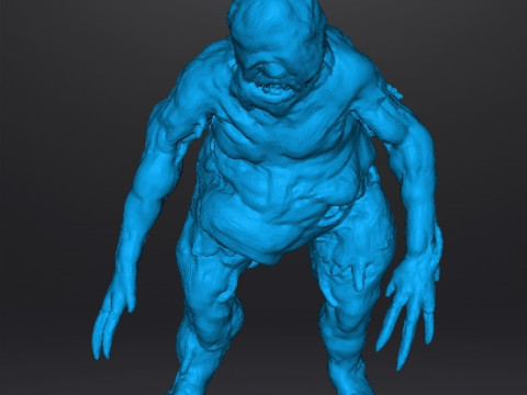 RE7 FAT MOLDED MONSTER MINIATURE MODEL FOR HORROR OR FANTASY GAMES RPG DND 3Dプリントモデル