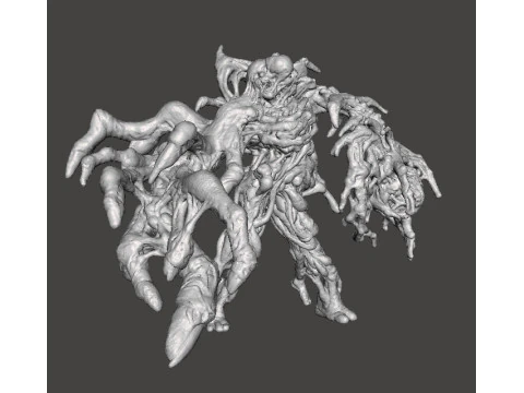 RE7 ホラーまたはファンタジー ゲーム RPG DND 用の突然変異したルーカス ミニチュア モデル 3Dプリントモデル