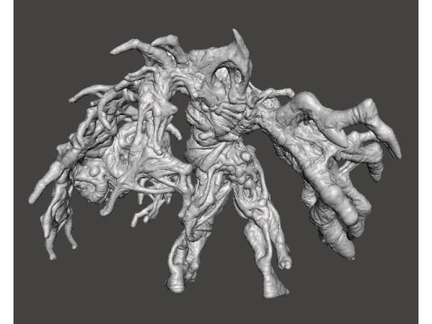 RE7 ホラーまたはファンタジー ゲーム RPG DND 用の突然変異したルーカス ミニチュア モデル 3Dプリントモデル