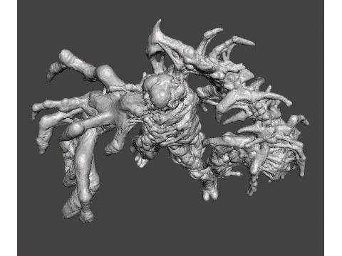RE7 ホラーまたはファンタジー ゲーム RPG DND 用の突然変異したルーカス ミニチュア モデル 3Dプリントモデル