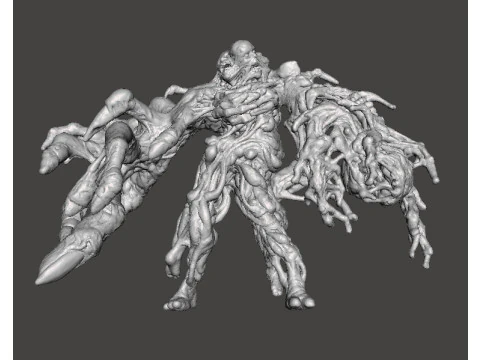 RE7 ホラーまたはファンタジー ゲーム RPG DND 用の突然変異したルーカス ミニチュア モデル 3Dプリントモデル