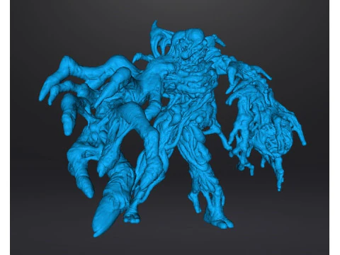 RE7 ホラーまたはファンタジー ゲーム RPG DND 用の突然変異したルーカス ミニチュア モデル 3Dプリントモデル