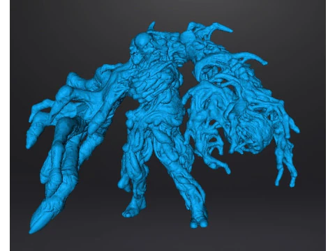 RE7 ホラーまたはファンタジー ゲーム RPG DND 用の突然変異したルーカス ミニチュア モデル 3Dプリントモデル