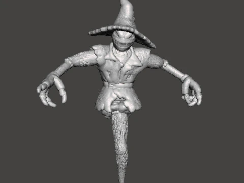 邪恶稻草人微型模型，适用于恐怖和奇幻游戏角色扮演游戏 DND 3D 打印模型