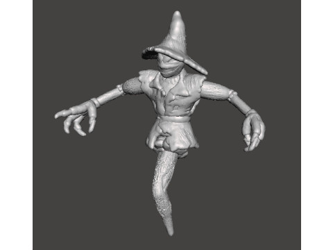 EVIL SCARECROW MINIATURE MODEL FOR HORROR AND FANTASY GAMES RPG DND 3Dプリントモデル