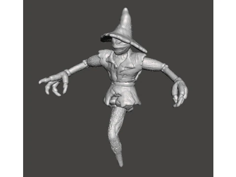 EVIL SCARECROW MINIATURE MODEL FOR HORROR AND FANTASY GAMES RPG DND 3D Print Model