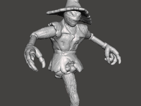 EVIL SCARECROW MINIATURE MODEL FOR HORROR AND FANTASY GAMES RPG DND 3Dプリントモデル