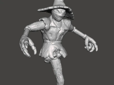 EVIL SCARECROW MINIATURE MODEL FOR HORROR AND FANTASY GAMES RPG DND 3D Print Model