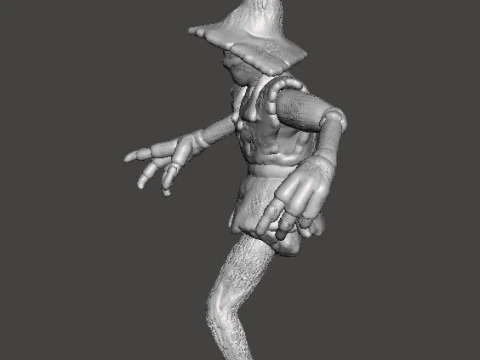 EVIL SCARECROW MINIATURE MODEL FOR HORROR AND FANTASY GAMES RPG DND 3D Print Model