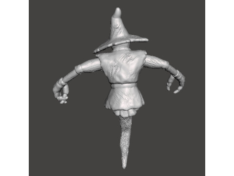 EVIL SCARECROW MINIATURE MODEL FOR HORROR AND FANTASY GAMES RPG DND 3Dプリントモデル