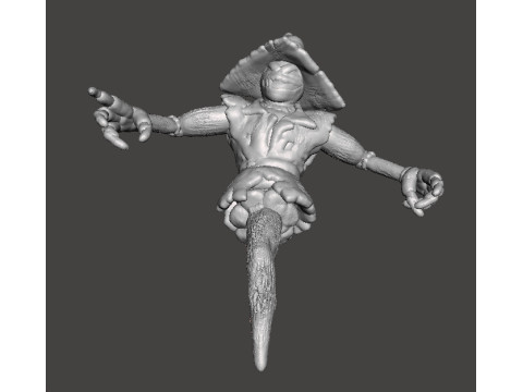 EVIL SCARECROW MINIATURE MODEL FOR HORROR AND FANTASY GAMES RPG DND 3Dプリントモデル