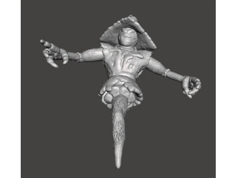 EVIL SCARECROW MINIATURE MODEL FOR HORROR AND FANTASY GAMES RPG DND 3D Print Model