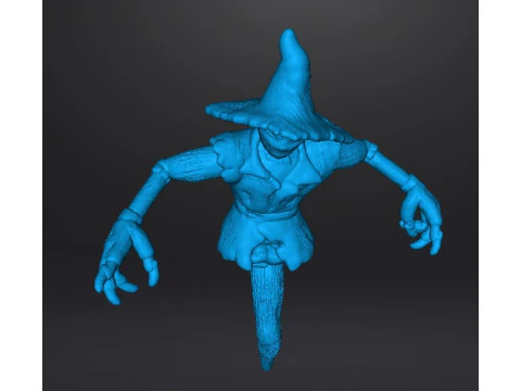 EVIL SCARECROW MINIATURE MODEL FOR HORROR AND FANTASY GAMES RPG DND 3D Print Model