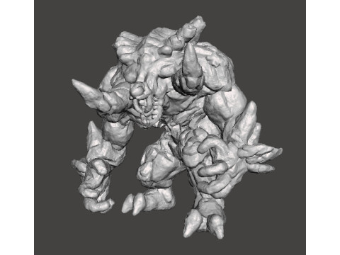 VOLCANOID KAIJU MONSTER MINIATURE MODEL FANTASY GAMES RPG DND 3Dプリントモデル