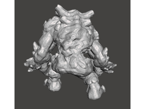 VOLCANOID KAIJU MONSTER MINIATURE MODEL FANTASY GAMES RPG DND 3Dプリントモデル