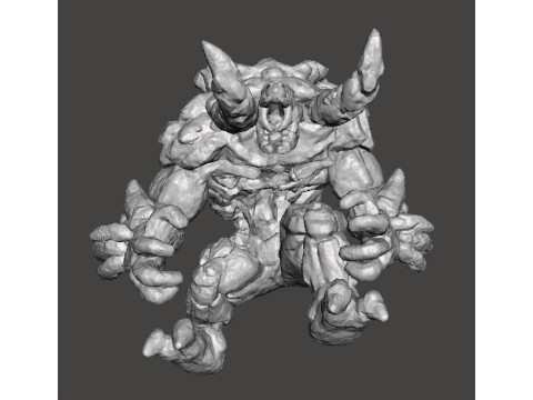 VOLCANOID KAIJU MONSTER MINIATURE MODEL FANTASY GAMES RPG DND 3Dプリントモデル