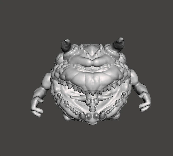 PAIN ELEMENTAL ATTACK CLASSIC DEMON MINIATURE MODEL FIGURE FOR FANTASY OR SCIFI GAMES RPG DND 3D Print Model .c4d .max .obj .3ds .fbx .stl .blend 