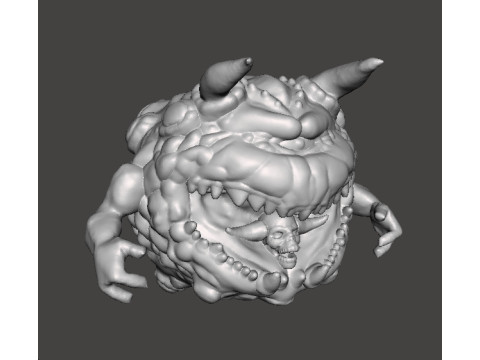 PAIN ELEMENTAL ATTACK CLASSIC DEMON MINIATURE MODEL FIGURE FOR FANTASY OR SCIFI GAMES RPG DND 3D Baskı Modeli