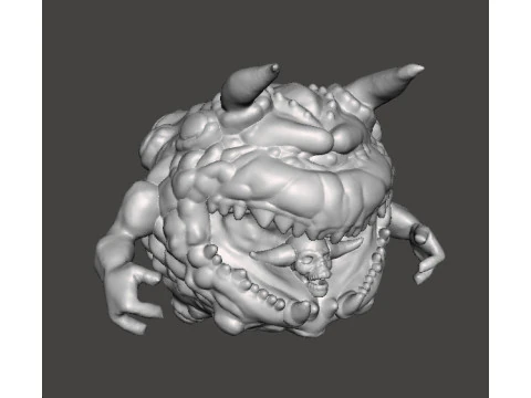 PAIN ELEMENTAL ATTACK CLASSIC DEMON MINIATURE MODEL FIGURE FOR FANTASY OR SCIFI GAMES RPG DND 3D Print Model