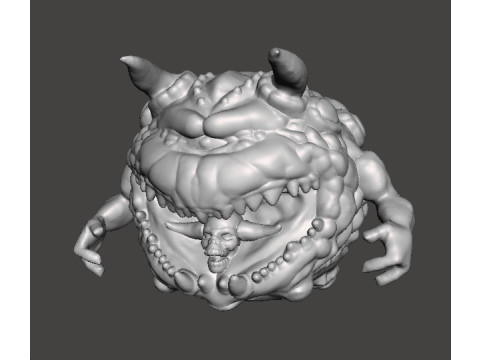 PAIN ELEMENTAL ATTACK CLASSIC DEMON MINIATURE MODEL FIGURE FOR FANTASY OR SCIFI GAMES RPG DND 3D Baskı Modeli